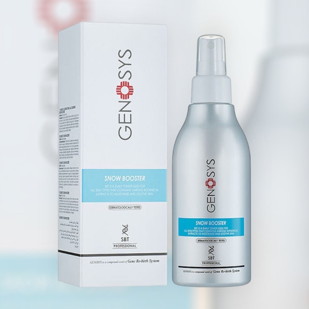 Genosys Snow Booster Toner 200ml – Λοσιόν απολέπισης για τόνωση, λάμψη και λείανση της επιδερμίδας