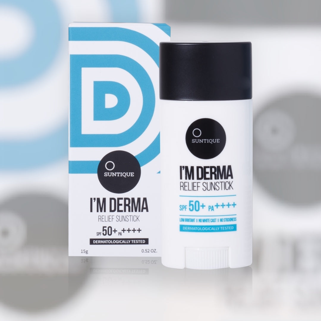 SUNTIQUE I’m Derma Relief Sunstick SPF50+ – Αντηλιακό stick για ευαίσθητο δέρμα με καταπραϋντική δράση