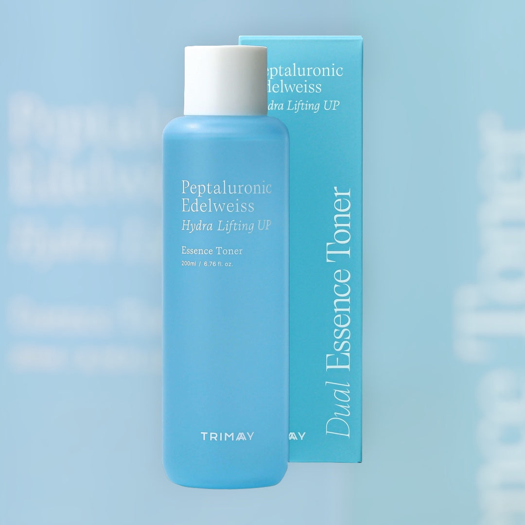 TRIMAY Peptaluronic Edelweiss Hydra Lifting Toner 200ml – τονωτική λοσιόν με πεπτίδια, υαλουρονικό και εκχύλισμα εδελβάις για ενυδάτωση και lifting δράση