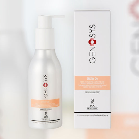 Genosys Snow O2 Cleanser 180ml – Καθαριστικός αφρός οξυγόνωσης για θαμπό, κουρασμένο ή άτονο δέρμα