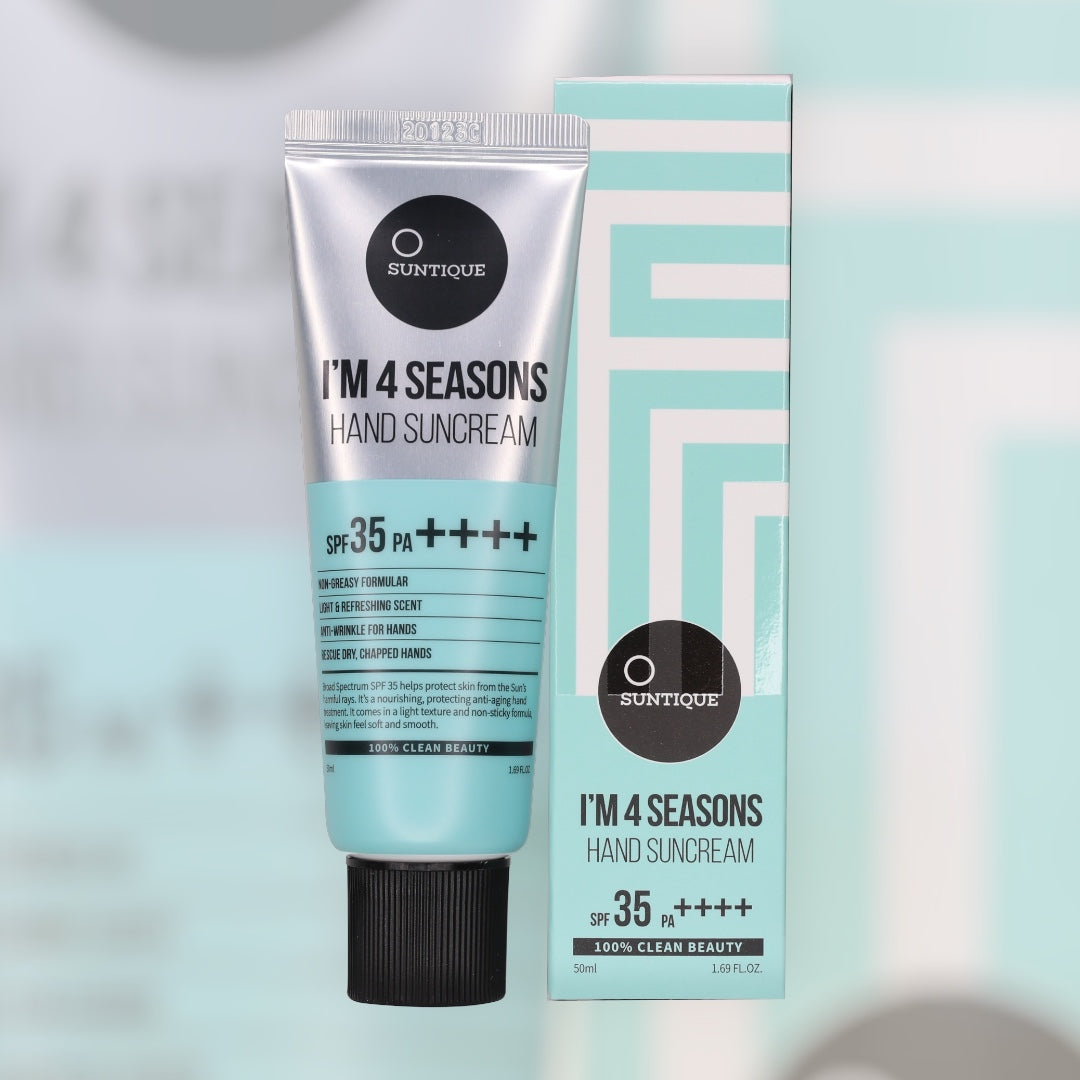 SUNTIQUE I’m 4 Seasons Hand Suncream SPF35 – Αντηλιακή κρέμα χεριών με ενυδάτωση και αντιγηραντική δράση