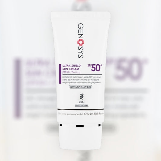 Genosys Ultra Shield Sun Cream SPF 50+ – αντηλιακή κρέμα με υψηλή προστασία και αντιγηραντική δράση – MEDITHEA