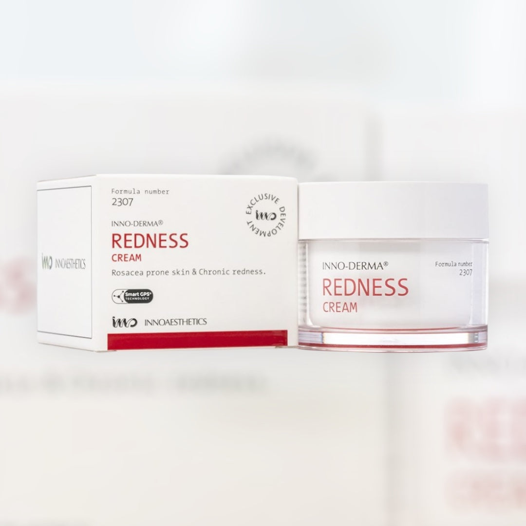 Innoaesthetics Redness Cream – κρέμα για ευαίσθητο δέρμα με ροδόχρου ακμή και χρόνιες κοκκινίλες – MEDITHEA