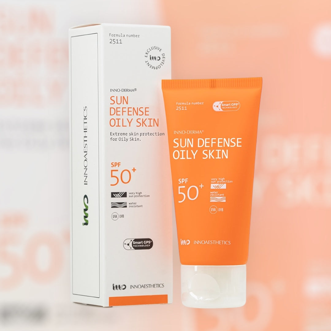 Innoaesthetics Sundefense UVP 50+ αντηλιακή κρέμα για λιπαρό δέρμα με ματ αποτέλεσμα