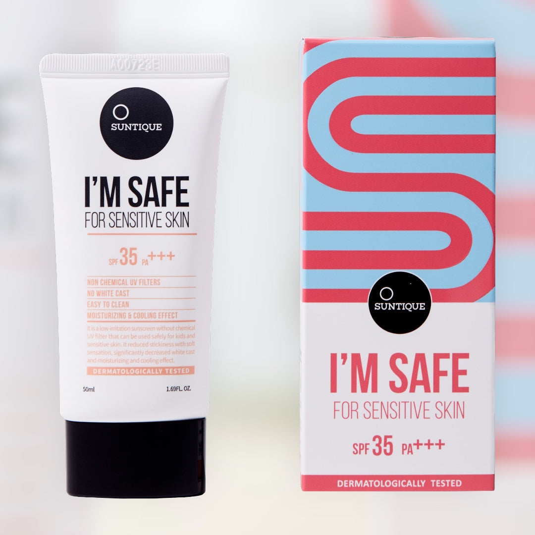 SUNTIQUE I’m Safe SPF35 – Αντηλιακό για παιδιά, μωρά και ευαίσθητο δέρμα, χωρίς χημικά φίλτρα
