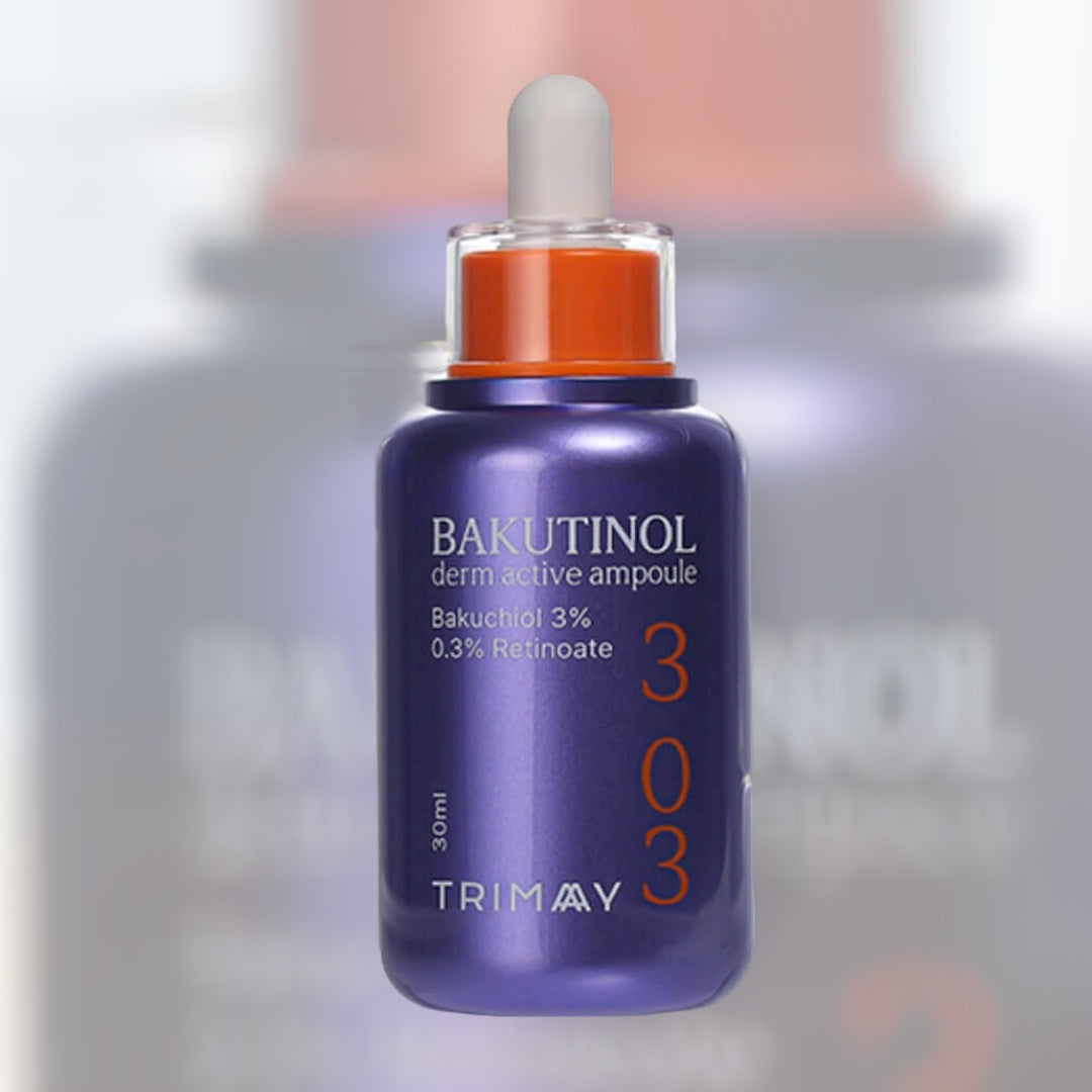 TRIMAY Bakutinol Derm Active Ampoule 30ml – ορός αντιγήρανσης με μπακουχιόλη για ευαίσθητο δέρμα