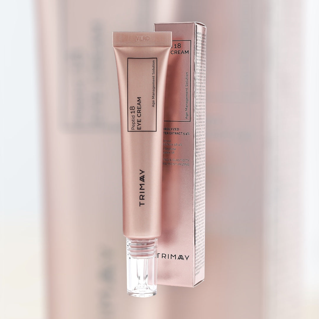 TRIMAY Peptid 18 Eye Cream – κρέμα ματιών με πεπτίδια και υαλουρονικό για λείανση ρυτίδων και ενυδάτωση στην περιοχή των ματιών