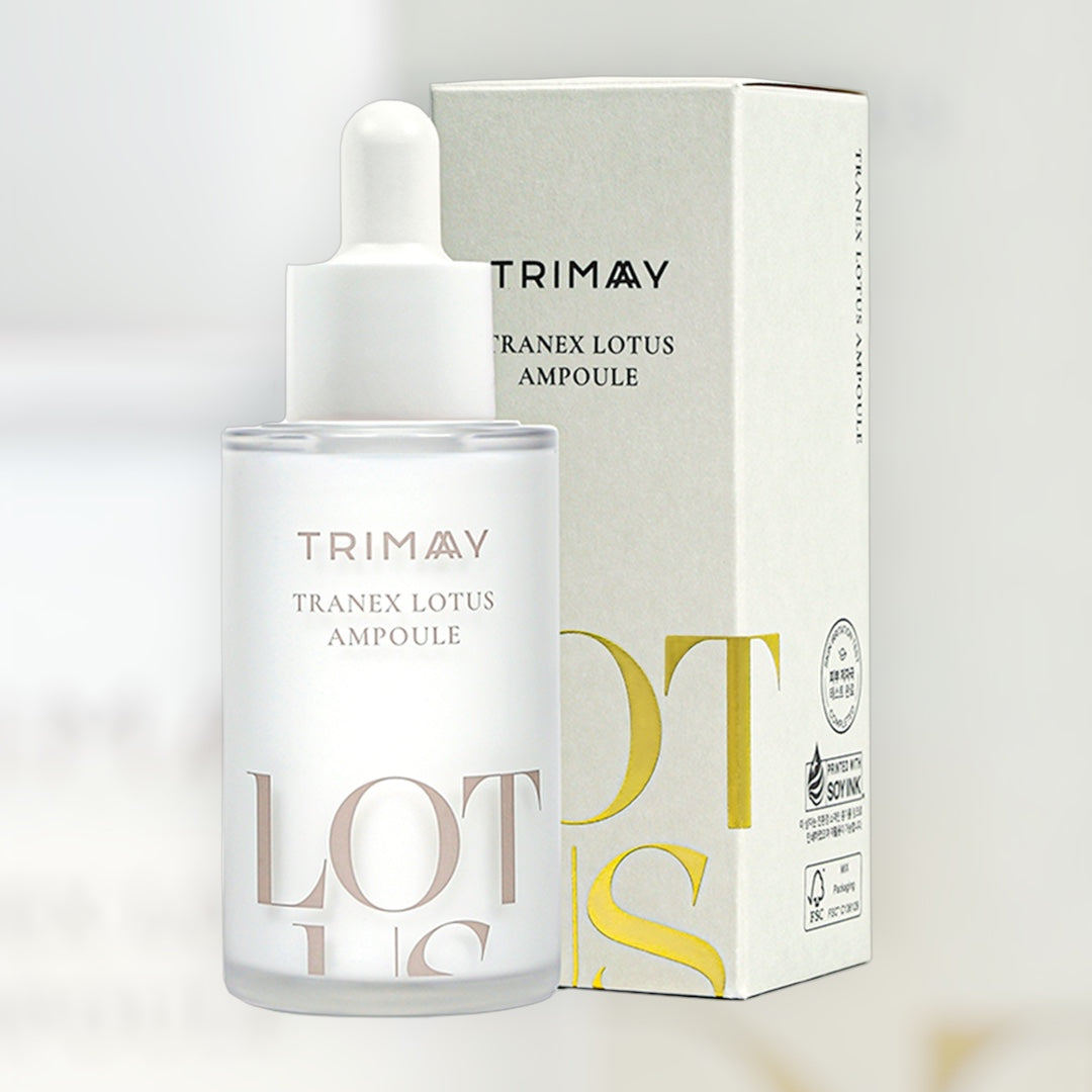 TRIMAY Tranex Lotus Ampoule 50ml – ορός με τρανεξαμικό οξύ και εκχύλισμα λωτού για μείωση δυσχρωμιών και φωτεινή επιδερμίδα