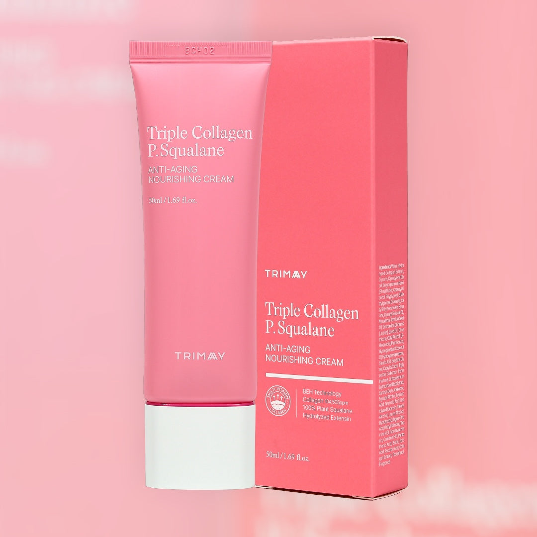 TRIMAY Triple Collagen P.Squalane Anti-Aging Nourishing Cream 50ml – αντιγηραντική κρέμα με τριπλό κολλαγόνο και σκουαλάνιο για θρέψη και σφριγηλότητα